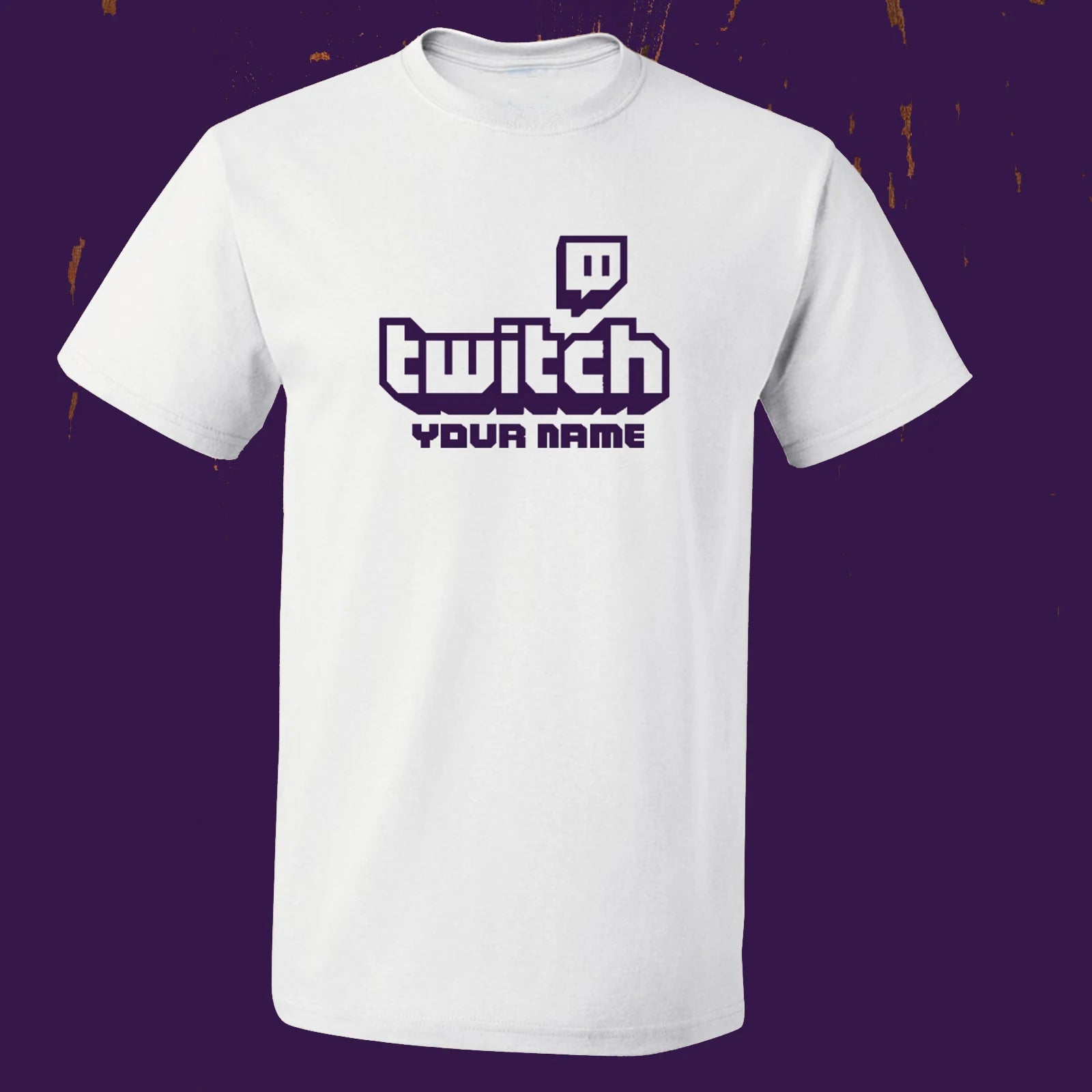 Personalised Twitch Tv Gaming Men T-Shirt Huikoo High Quality 100% Cotton Stream Live Viral Fans Tee Unisex Fathers Day Kid Gift