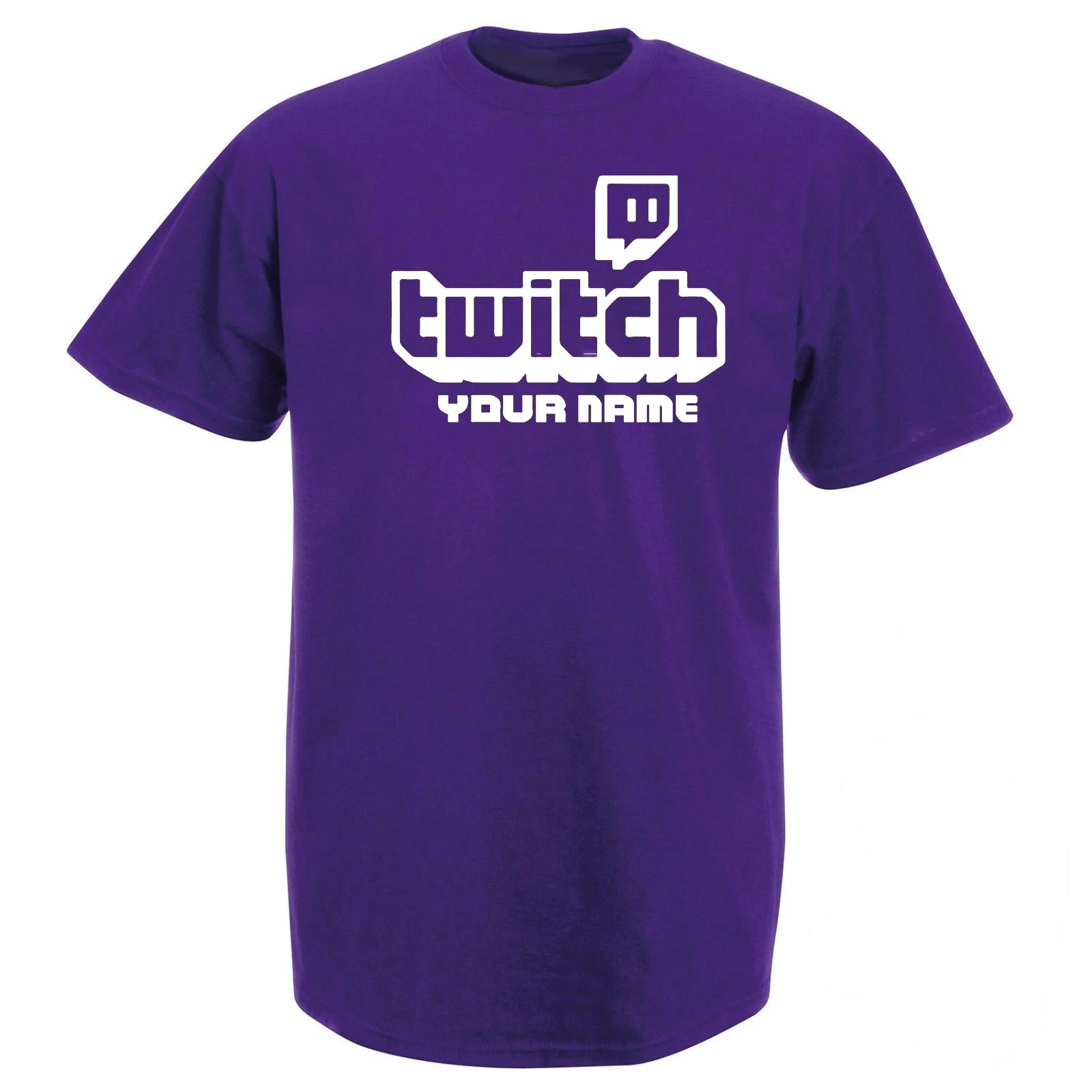 Personalised Twitch Tv Gaming Men T-Shirt Huikoo High Quality 100% Cotton Stream Live Viral Fans Tee Unisex Fathers Day Kid Gift