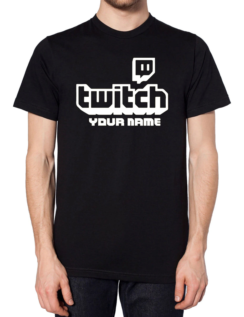 Personalised Twitch Tv Gaming Men T-Shirt Huikoo High Quality 100% Cotton Stream Live Viral Fans Tee Unisex Fathers Day Kid Gift