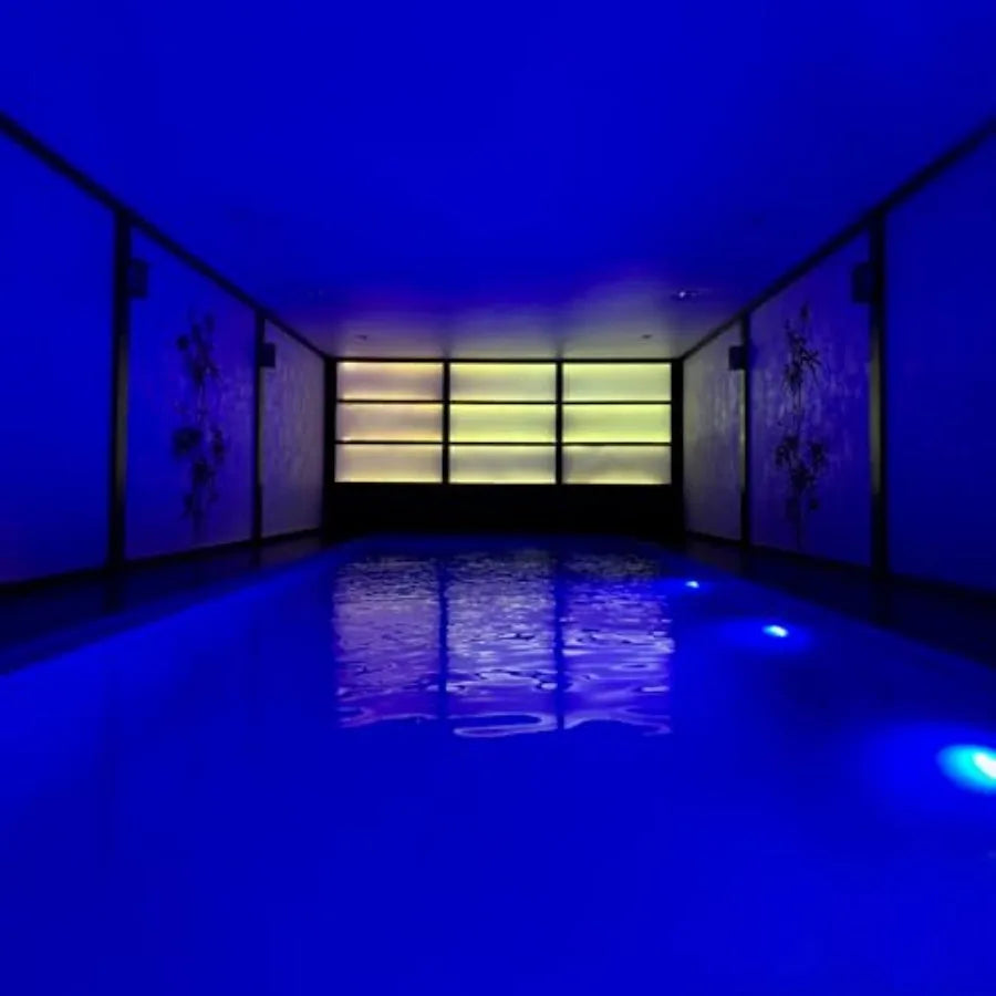 Waterproof Swimming Pool Lights, 4 Packs 3W Dimmable IP68 Blue LED Underwater Light for Pools, Ponds, Streams, Waterfalls, Foun