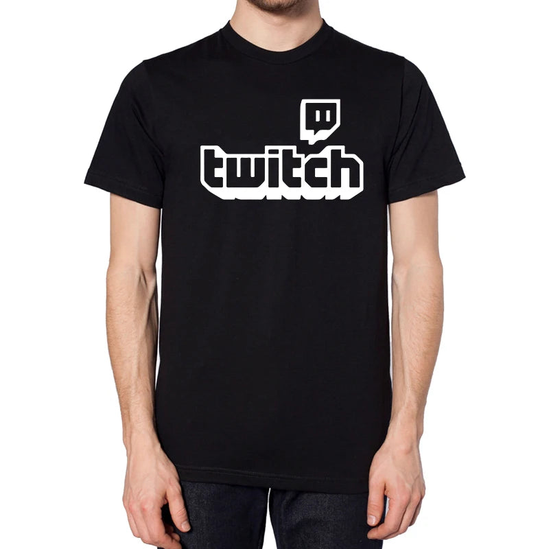 Personalised Twitch Tv Gaming Men T-Shirt Huikoo High Quality 100% Cotton Stream Live Viral Fans Tee Unisex Fathers Day Kid Gift