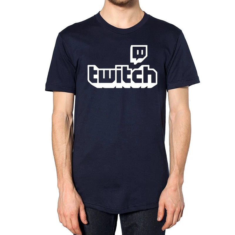 Personalised Twitch Tv Gaming Men T-Shirt Huikoo High Quality 100% Cotton Stream Live Viral Fans Tee Unisex Fathers Day Kid Gift